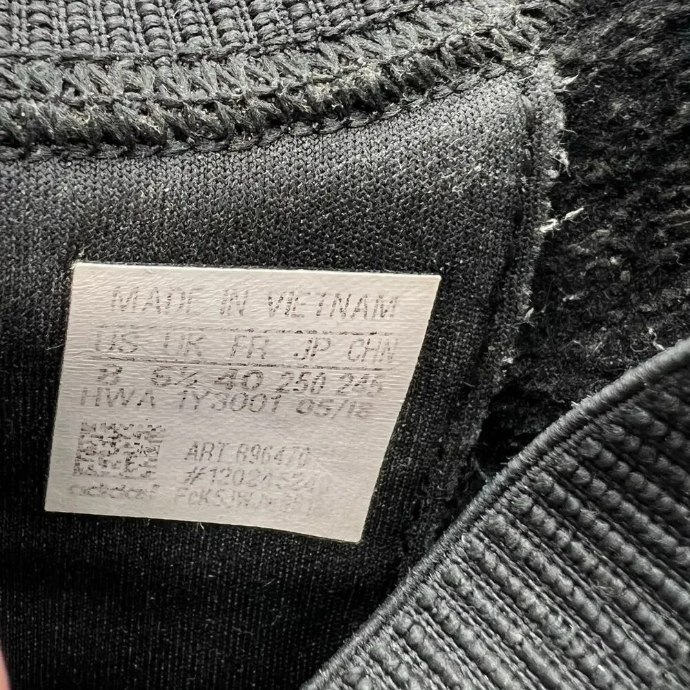Adidas Neo Ultimafusion Cloudfoam Black Carbon Knit Pull On Sneakers | Women's 8 - Picture 9 of 10